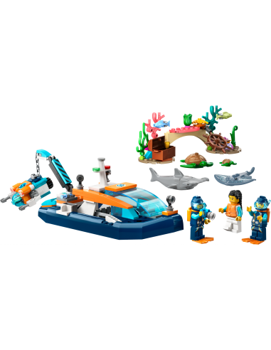 LEGO® City Łódź do nurkowania badacza...