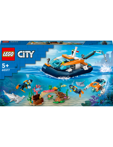 LEGO® City Łódź do nurkowania badacza...