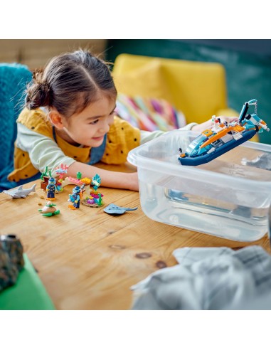 LEGO® City Łódź do nurkowania badacza...