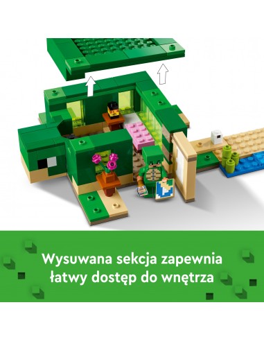 LEGO® Minecraft Domek na plaży żółwi...