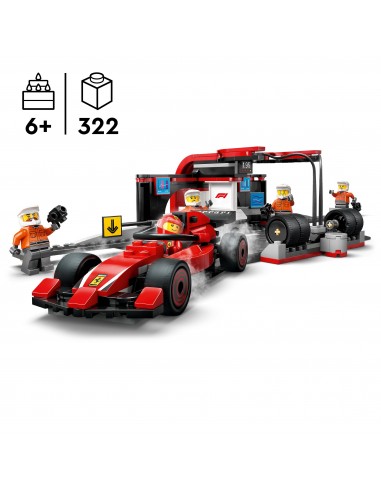 LEGO City F1 Pit stop i mechanicy z...