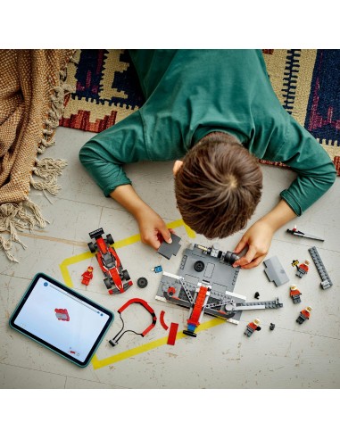 LEGO City F1 Pit stop i mechanicy z...