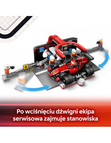 LEGO City F1 Pit stop i mechanicy z...