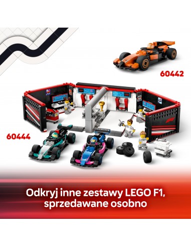 LEGO City F1 Pit stop i mechanicy z...