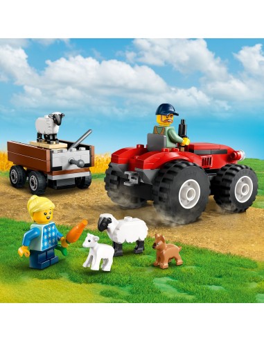 LEGO City Czerwony traktor z...