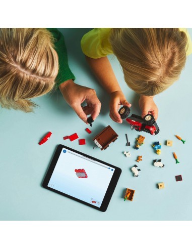 LEGO City Czerwony traktor z...