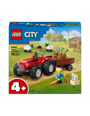 LEGO City Czerwony traktor z...