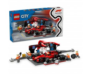 LEGO City F1 Pit stop i mechanicy z bolidem Ferrari 60443 OUTLET