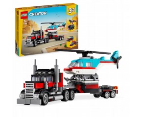 LEGO Creator 31146 Ciężarówka z platformą i helikopterem