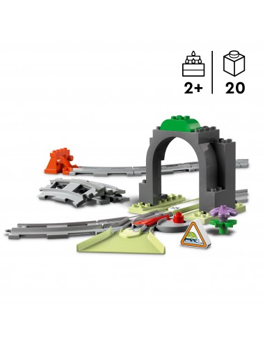 LEGO Duplo Tunel i tory kolejowe -...