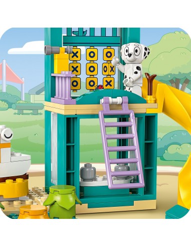 LEGO Bluey Blue i Łatka na placu...