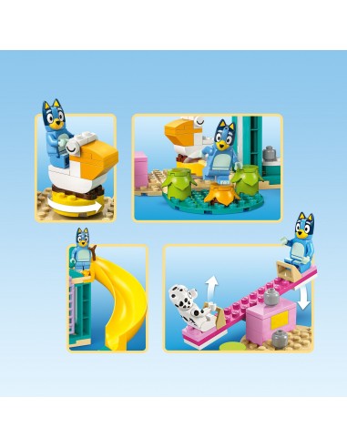 LEGO® Bluey Blue i Łatka na placu...