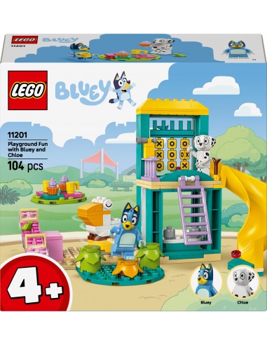 LEGO® Bluey Blue i Łatka na placu...