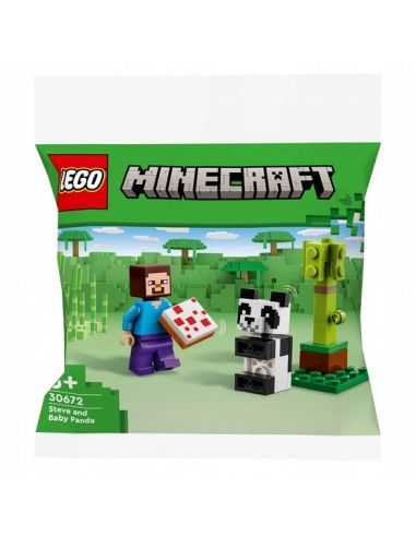 LEGO® Minecraft Steve i mała panda 30672