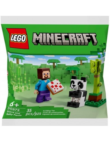 LEGO® Minecraft Steve i mała panda 30672